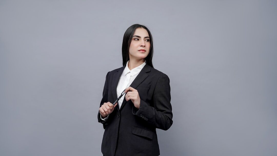 Portrait of a Congolese-Belgian businesswoman executive